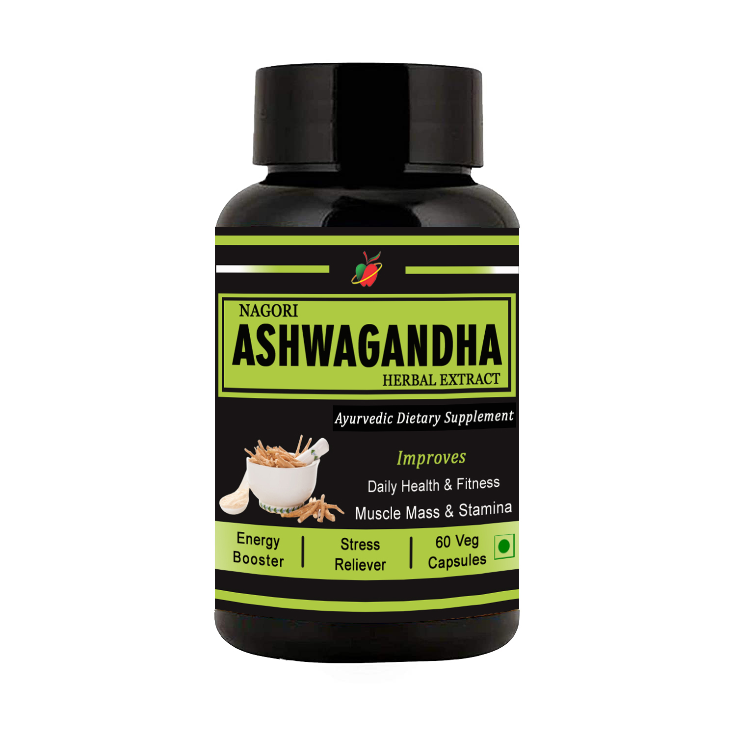 Nagori Ashwagandha Extract 60 Veg Capsule